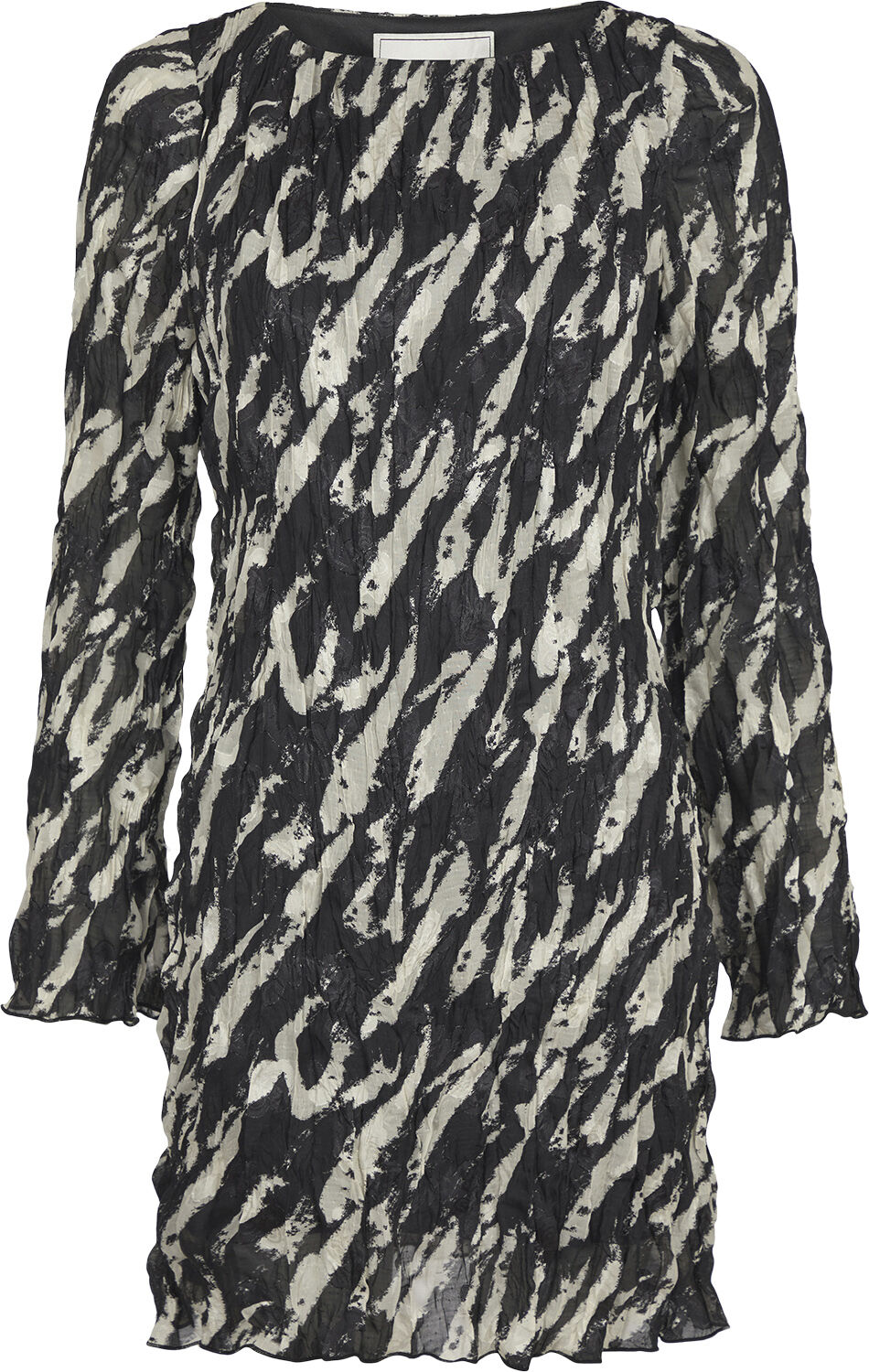 Luni Distressed Zebra Dress