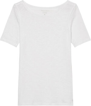 T-shirt, short-sleeve, boat-neck