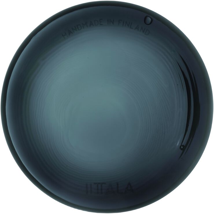 Iittala glasplade 9cm stålgrå