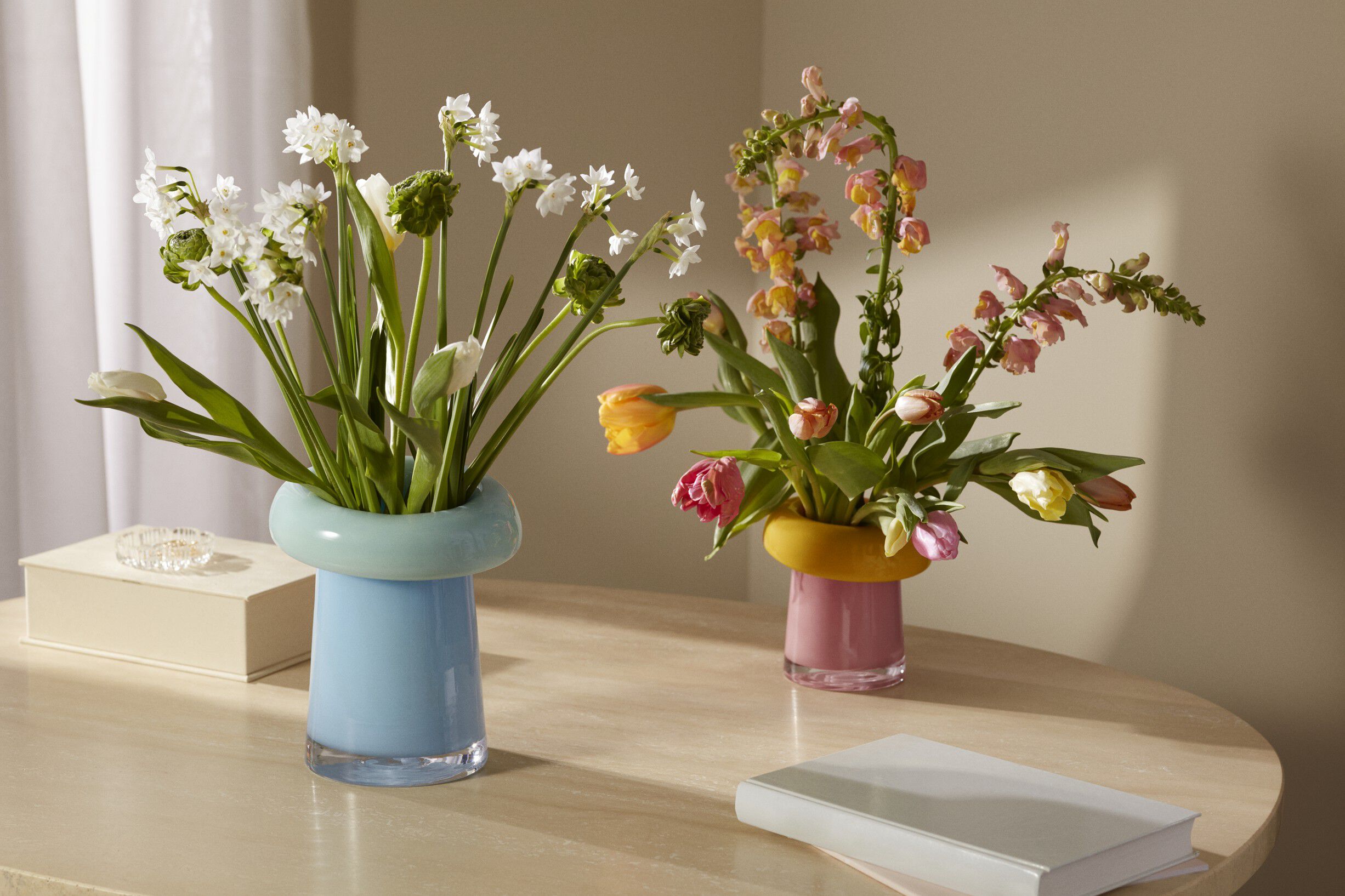 Soma Vase H16. 5 cm pink/orange