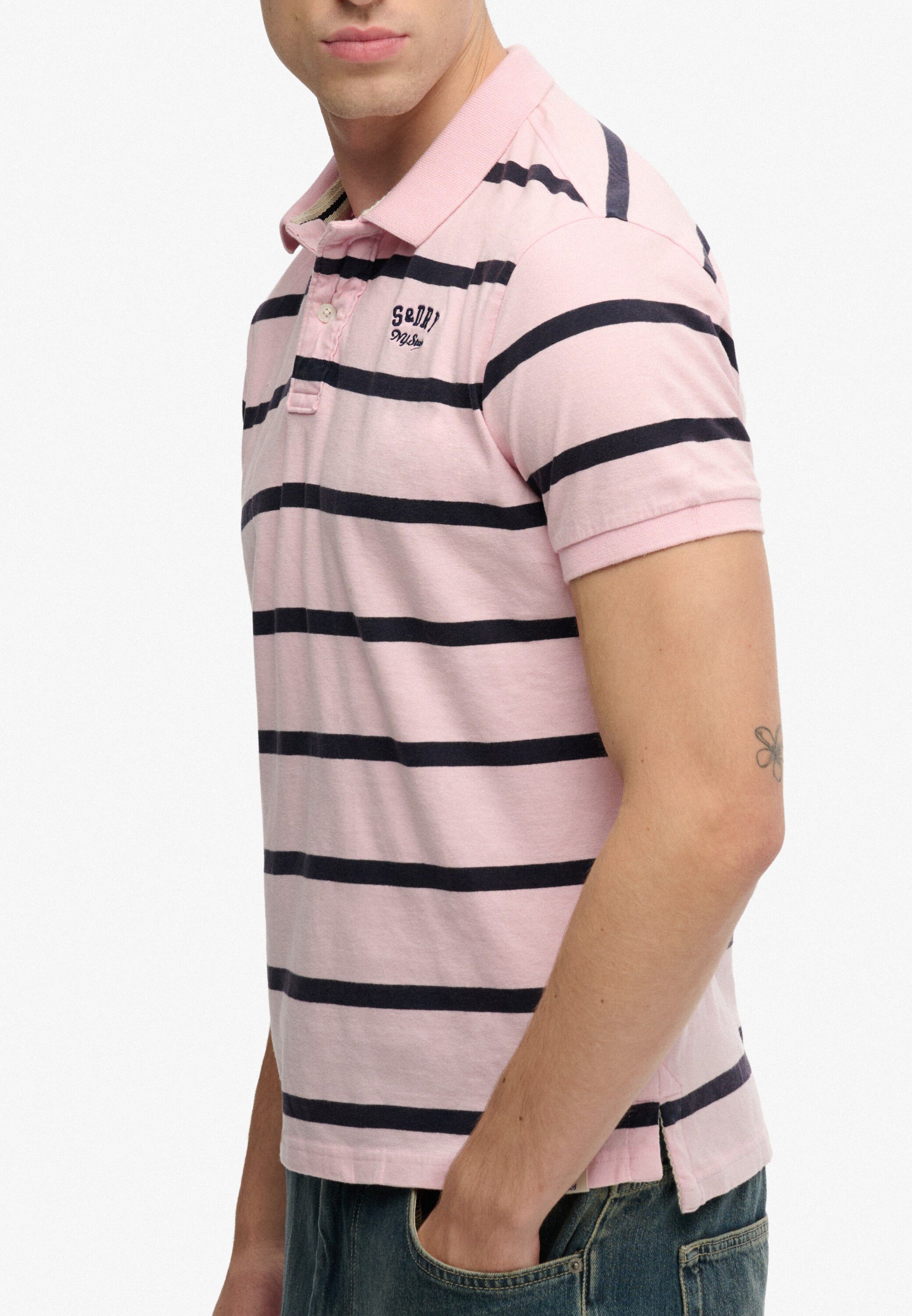 VINTAGE STRIPE JERSEY POLO