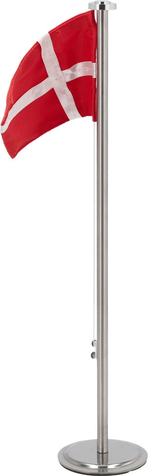 Flaggstång 8 x 40 cm Röd/Vit Bomull