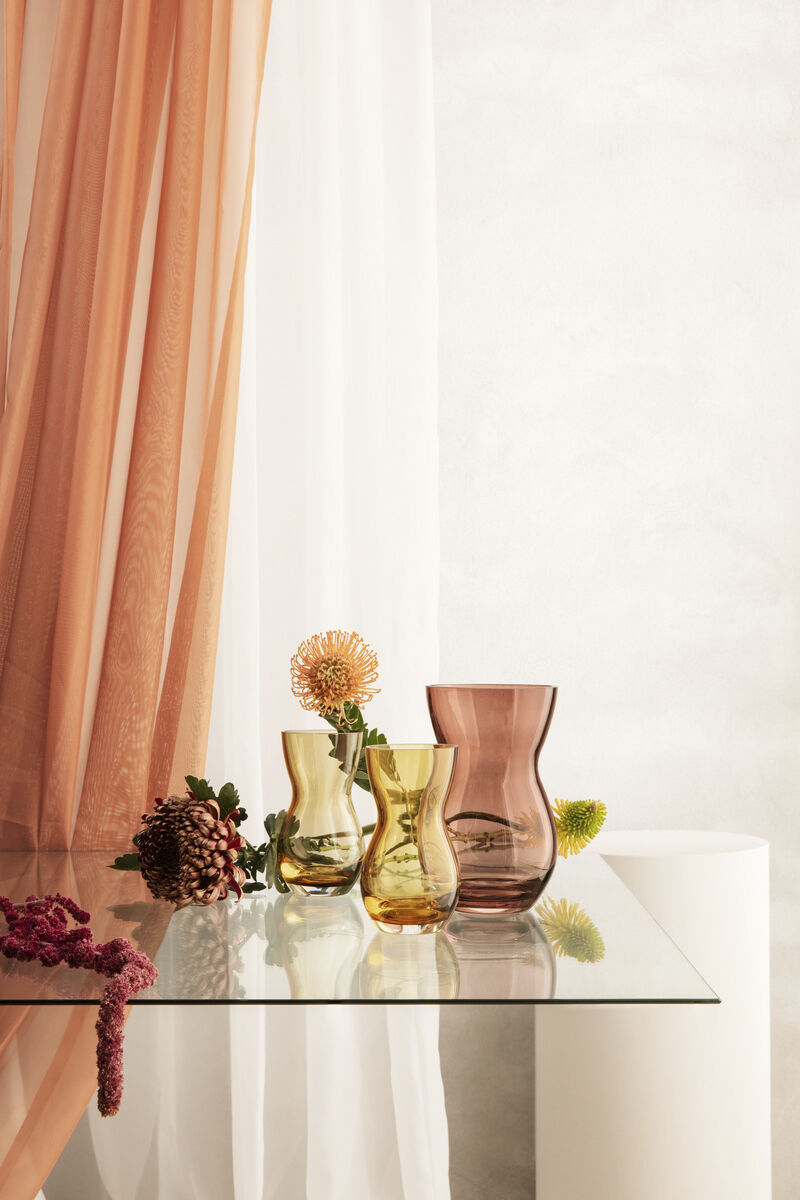 Calabas Vase H16 amber