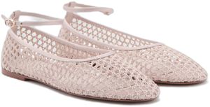 Crocheted ballet flats
