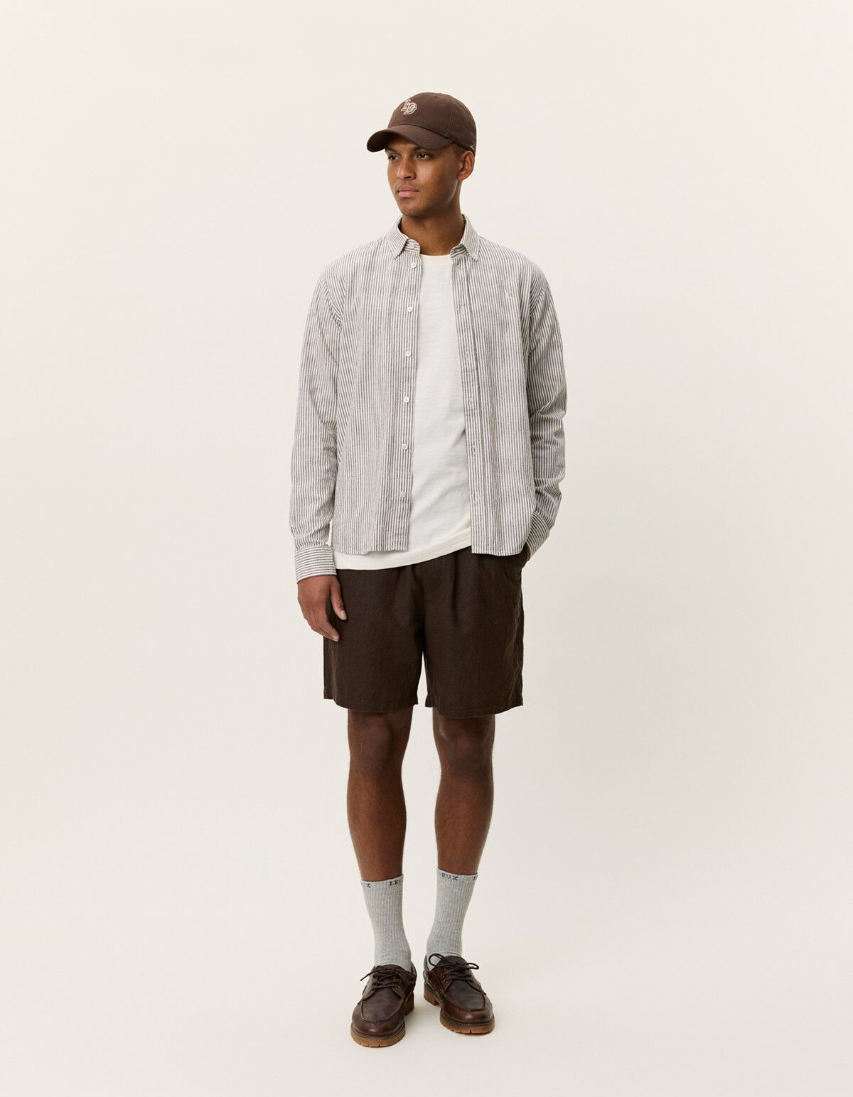 Konrad Stripe Cotton Linen Shirt