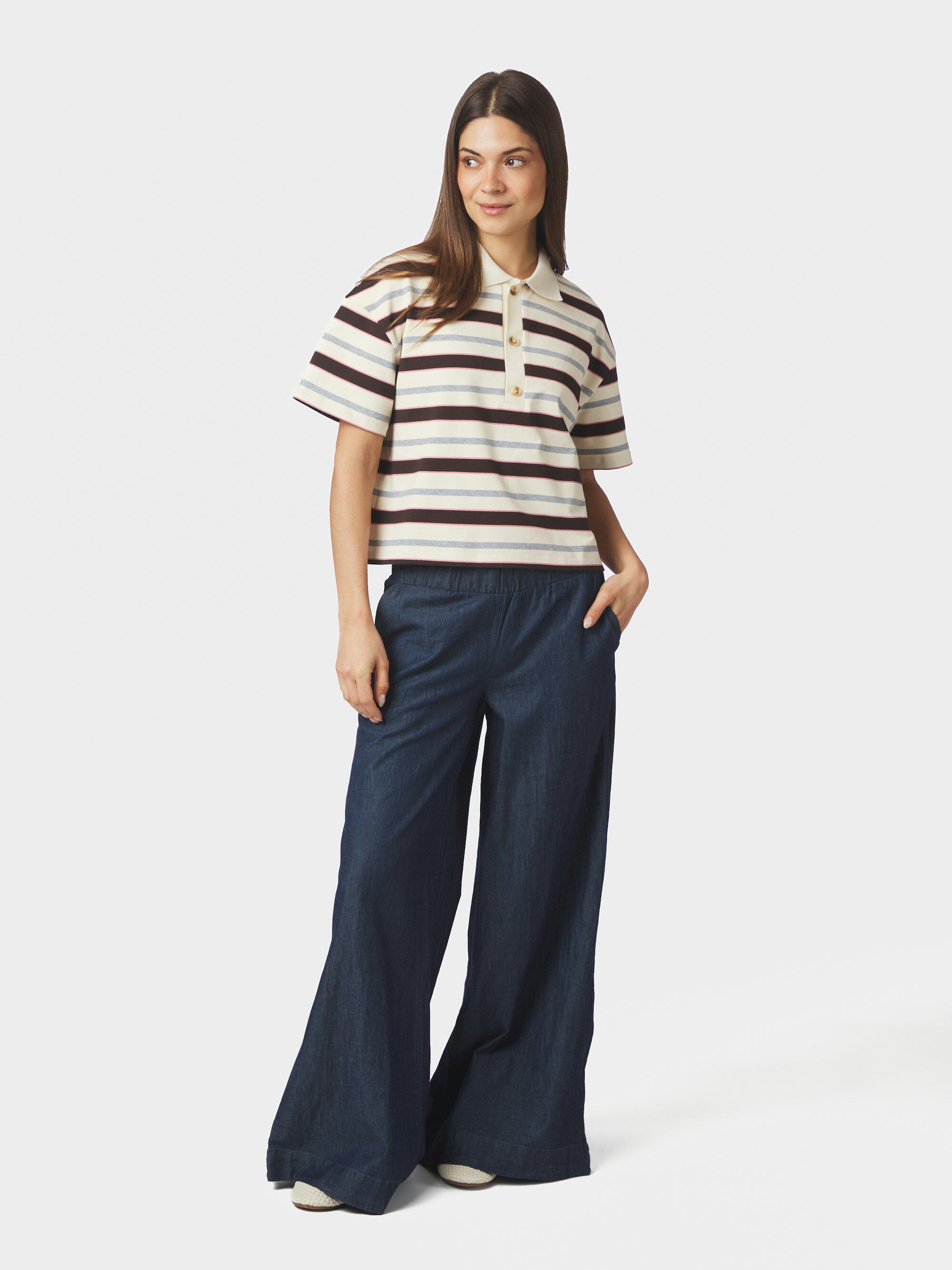 Vennera Triple Stripe Polo Tee
