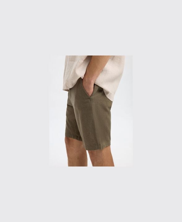 Slhregular-Brody Linen Bld Shorts Noos