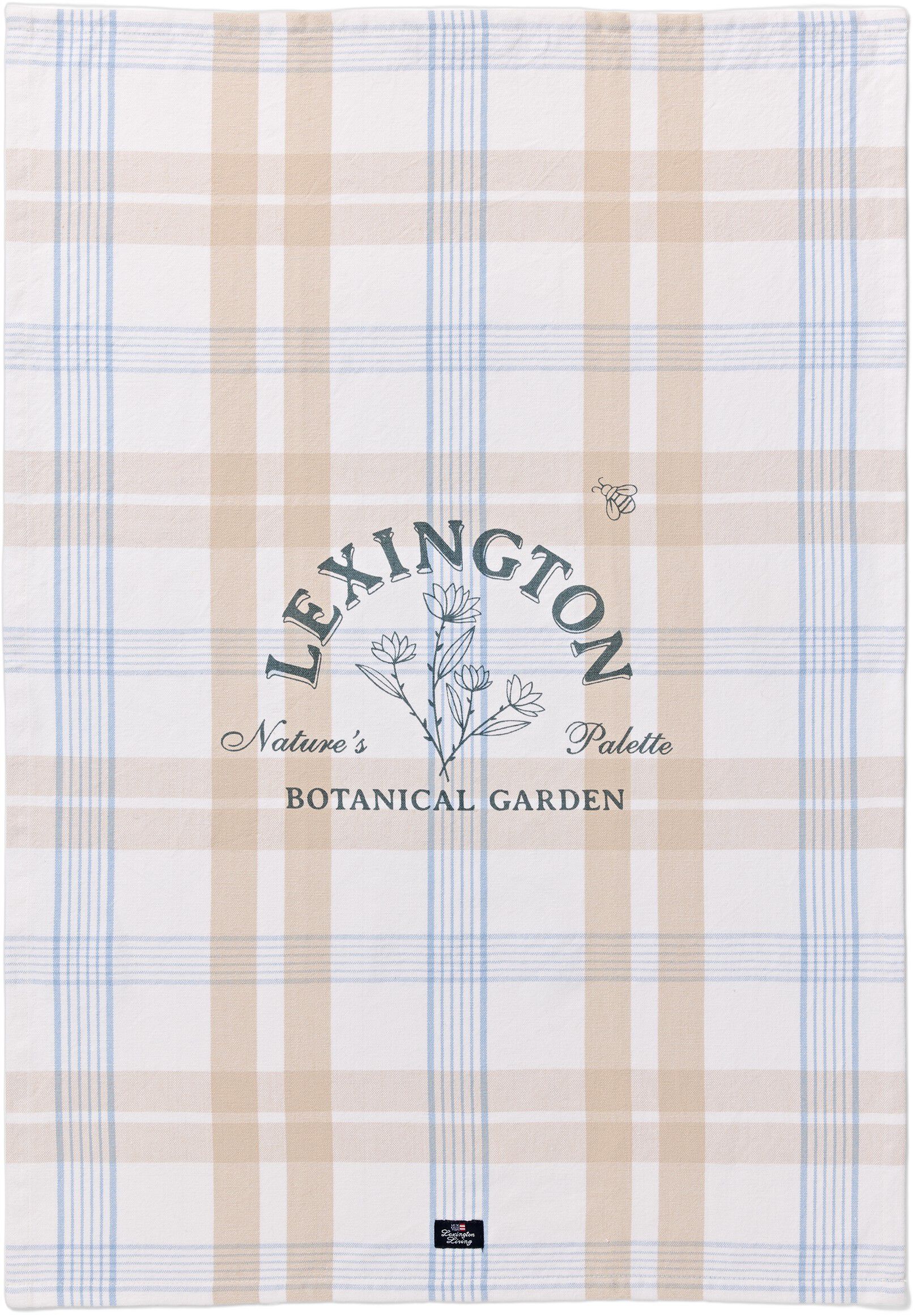 Botanical Checked Org Cotton Kitchen Towel