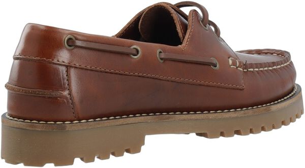 CASLENA Boat Shoe Pull Up Leather