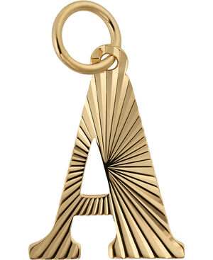 Reflection Letters, gold-plated sterling silver-A
