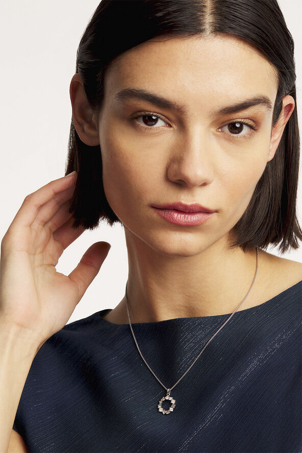 CRESAR Crystal Hoop Pendant