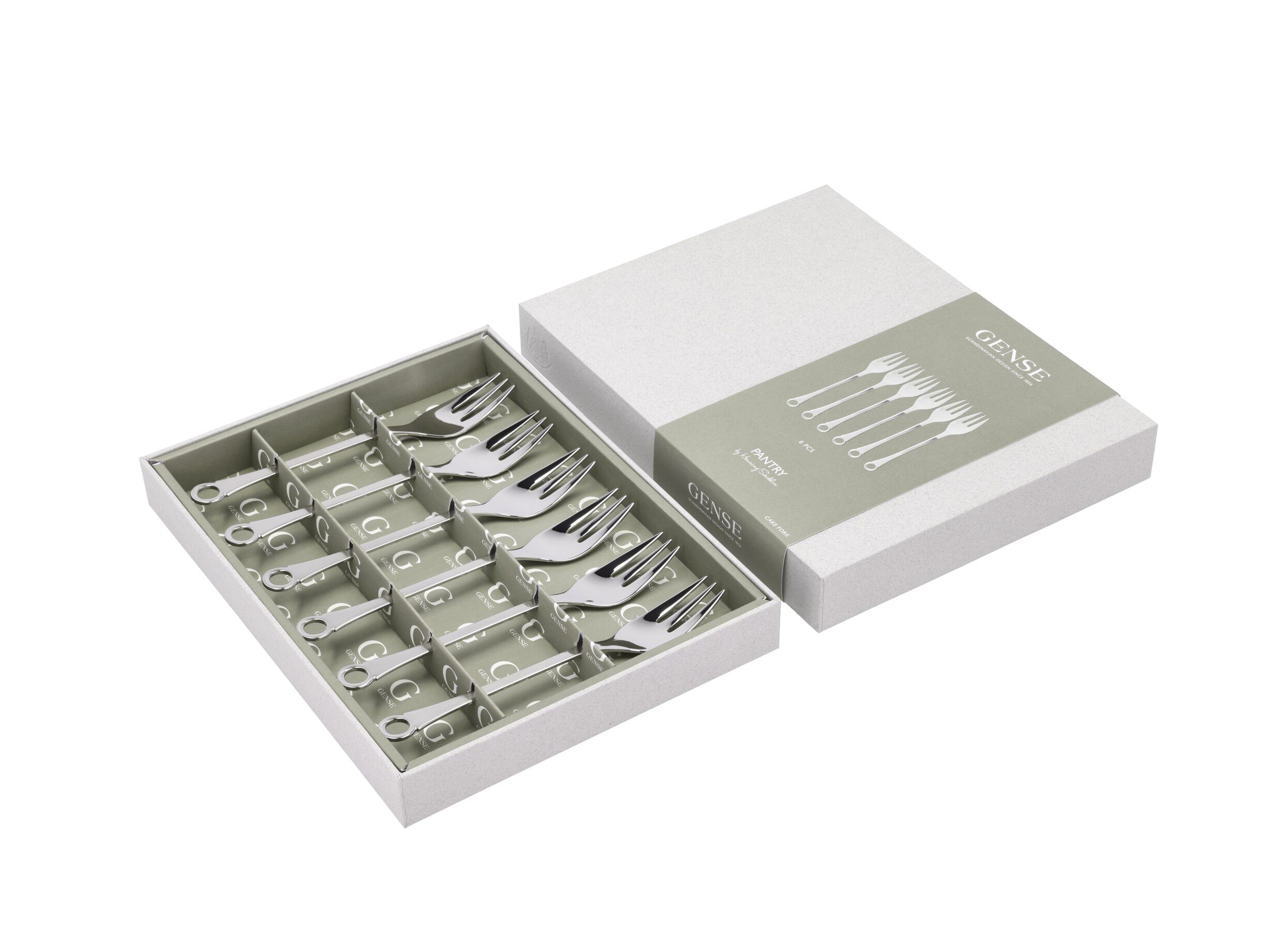 T&aring;rtgaffel Pantry 16 cm 6 st Matt/Blankt st&aring;l