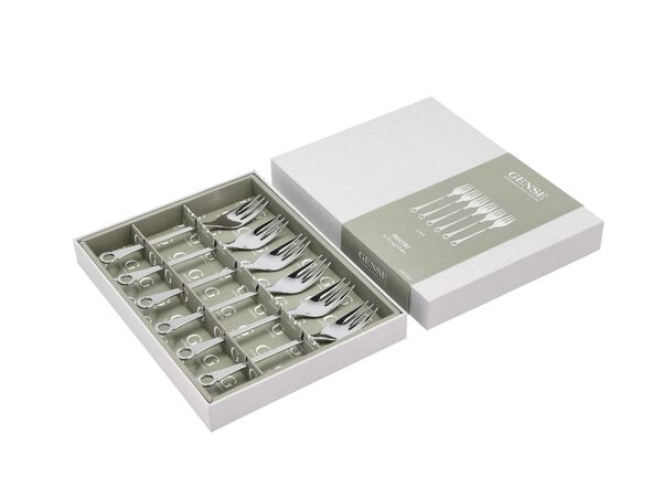 Tårtgaffel Pantry 16 cm 6 st Matt/Blankt stål