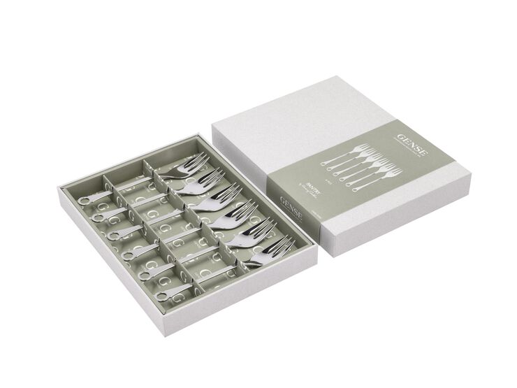 Tårtgaffel Pantry 16 cm 6 st Matt/Blankt stål