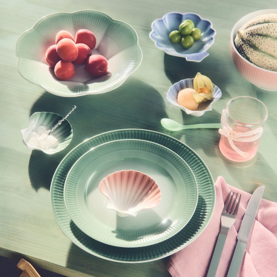 Iris Shell Dish 10cm Green