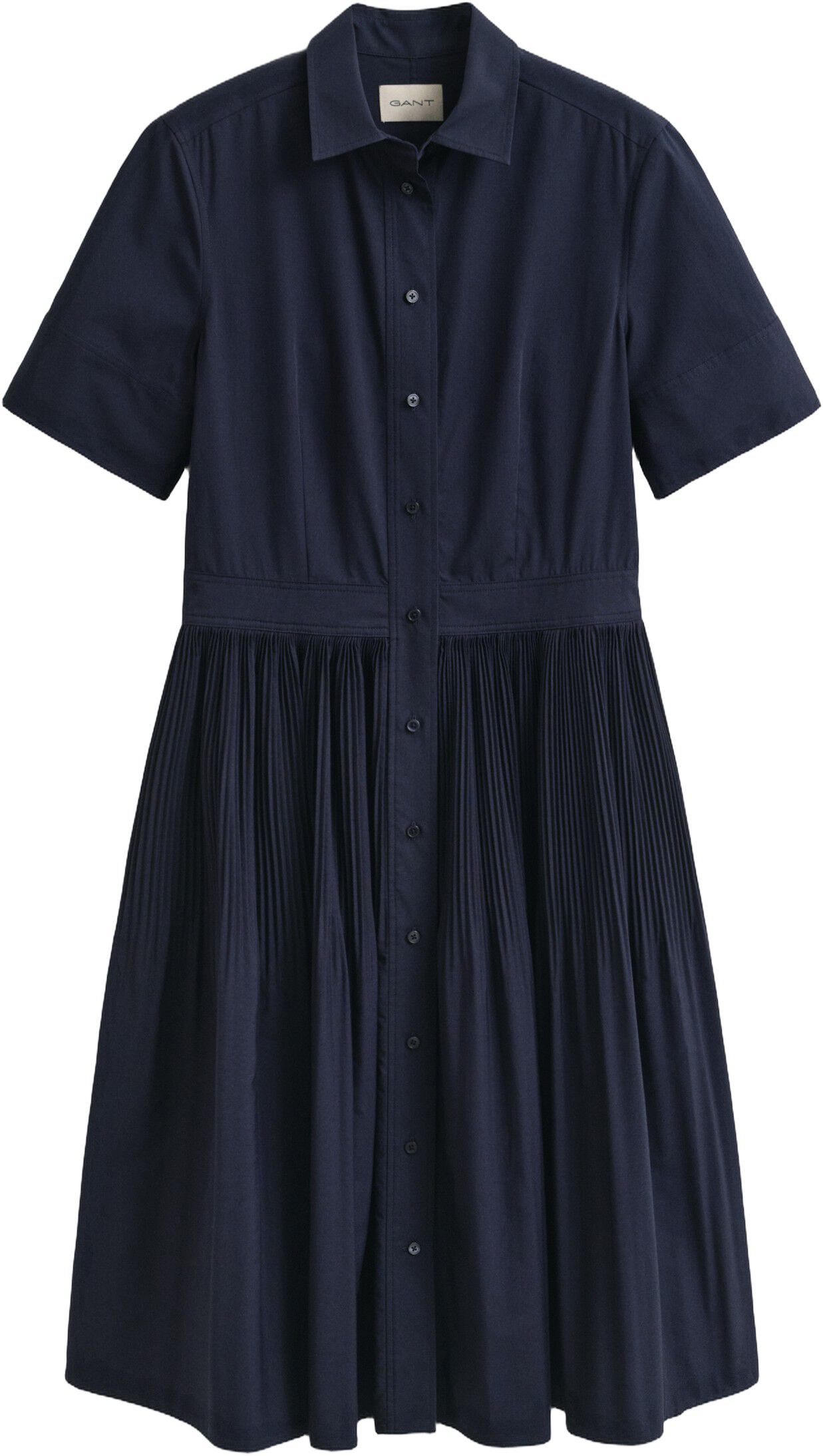 CTN PLEATED SS SHIRT DRESS