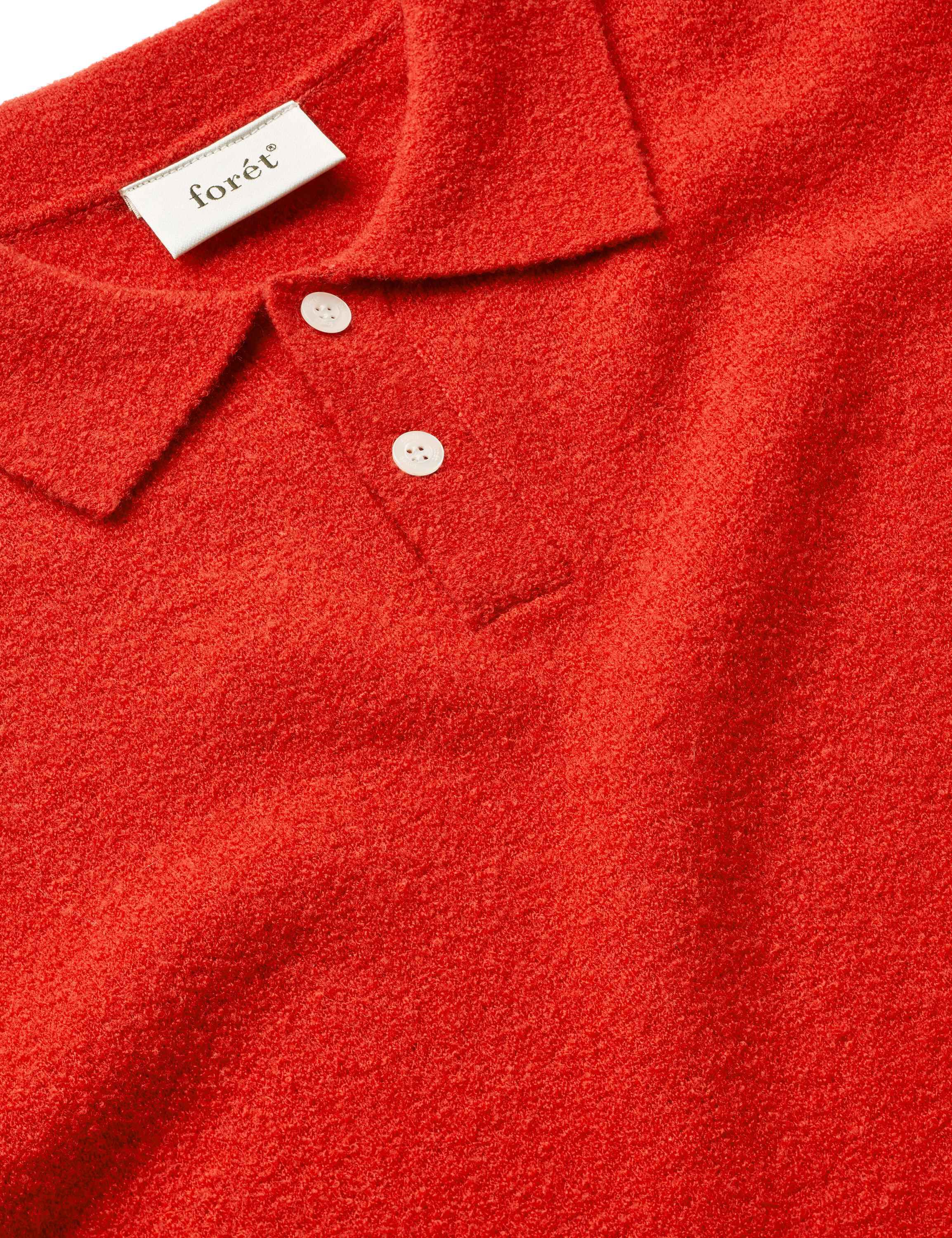 TIMBER BRUSHED POLO KNIT