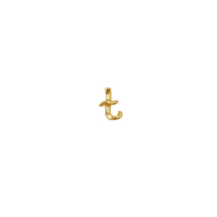 T Alphabet Single Earring