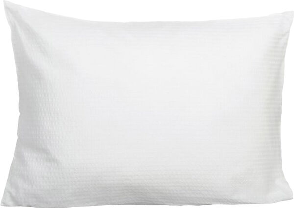 Pure vævet Krepp pudebetræk hvid