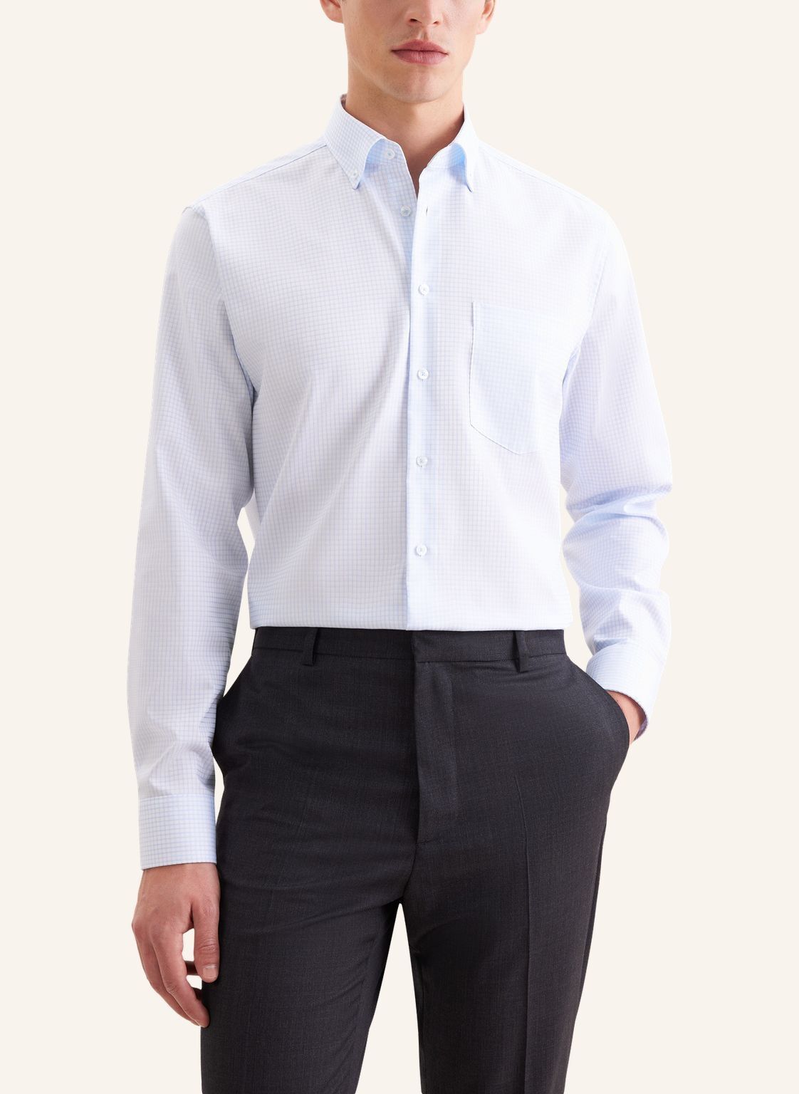 Business shirt Regular 1/1 Button-down Check