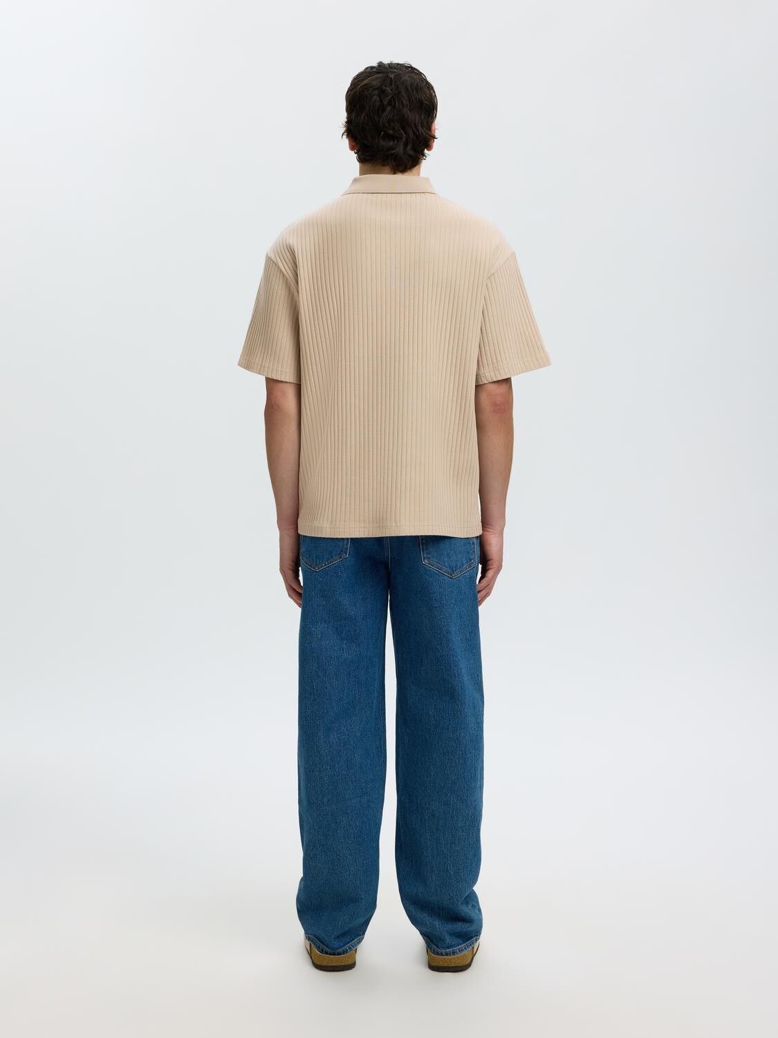 SLMRELAXSIMON RIBBED SS POLO