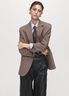 Leather-effect wide-leg trousers