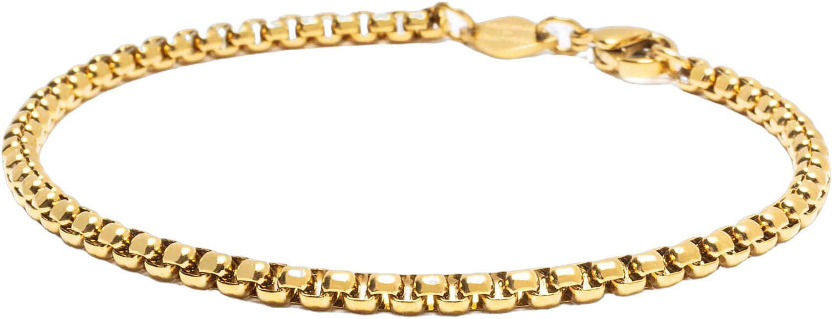 Gold Mini Box Chain Bracelet