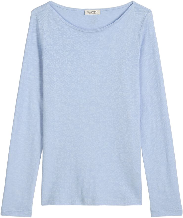 T-shirt, long sleeve, boat neck