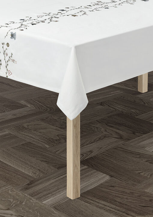 Hammershøi Christmas Dug 150x270 cm hvid m. deko