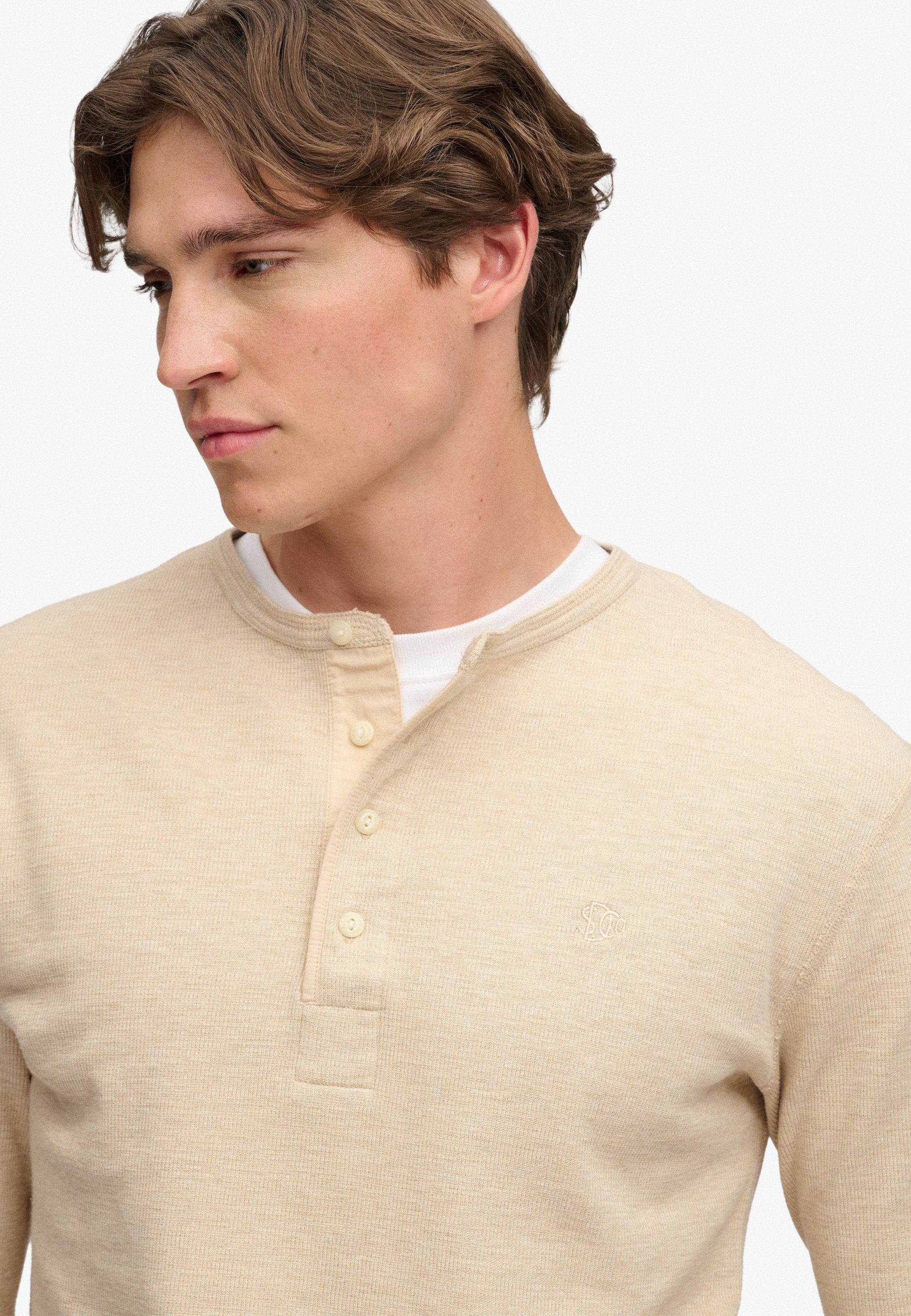 MINI SLUB WAFFLE LS GRANDAD