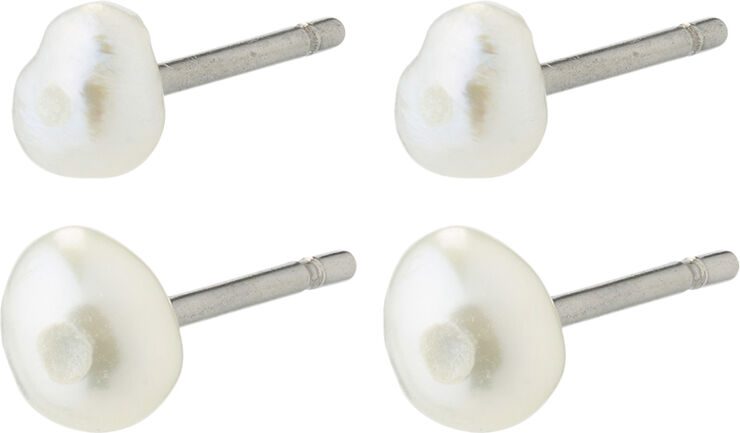 JOHANNE pearl earrings 2-in-1 set