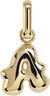 Puffer Letter Charm - A