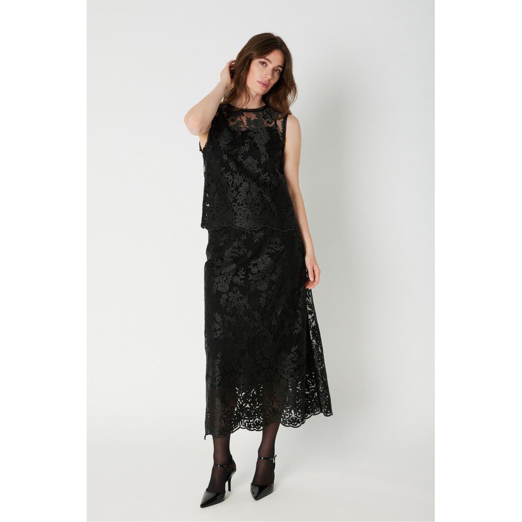 5194PBOEllo lace long skirt