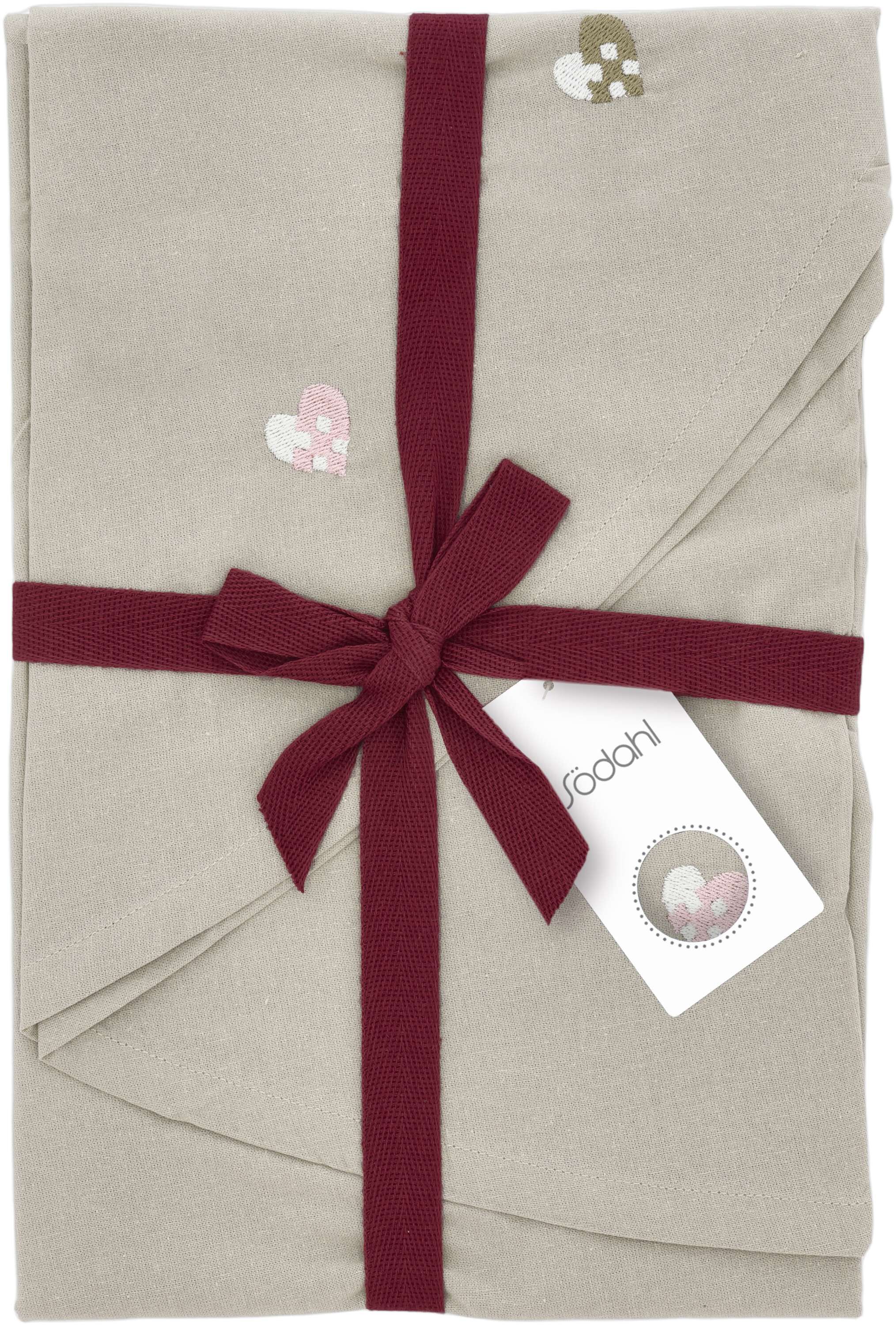 Julgransmatta dia110 Christmas Hearts Embroidery Rose