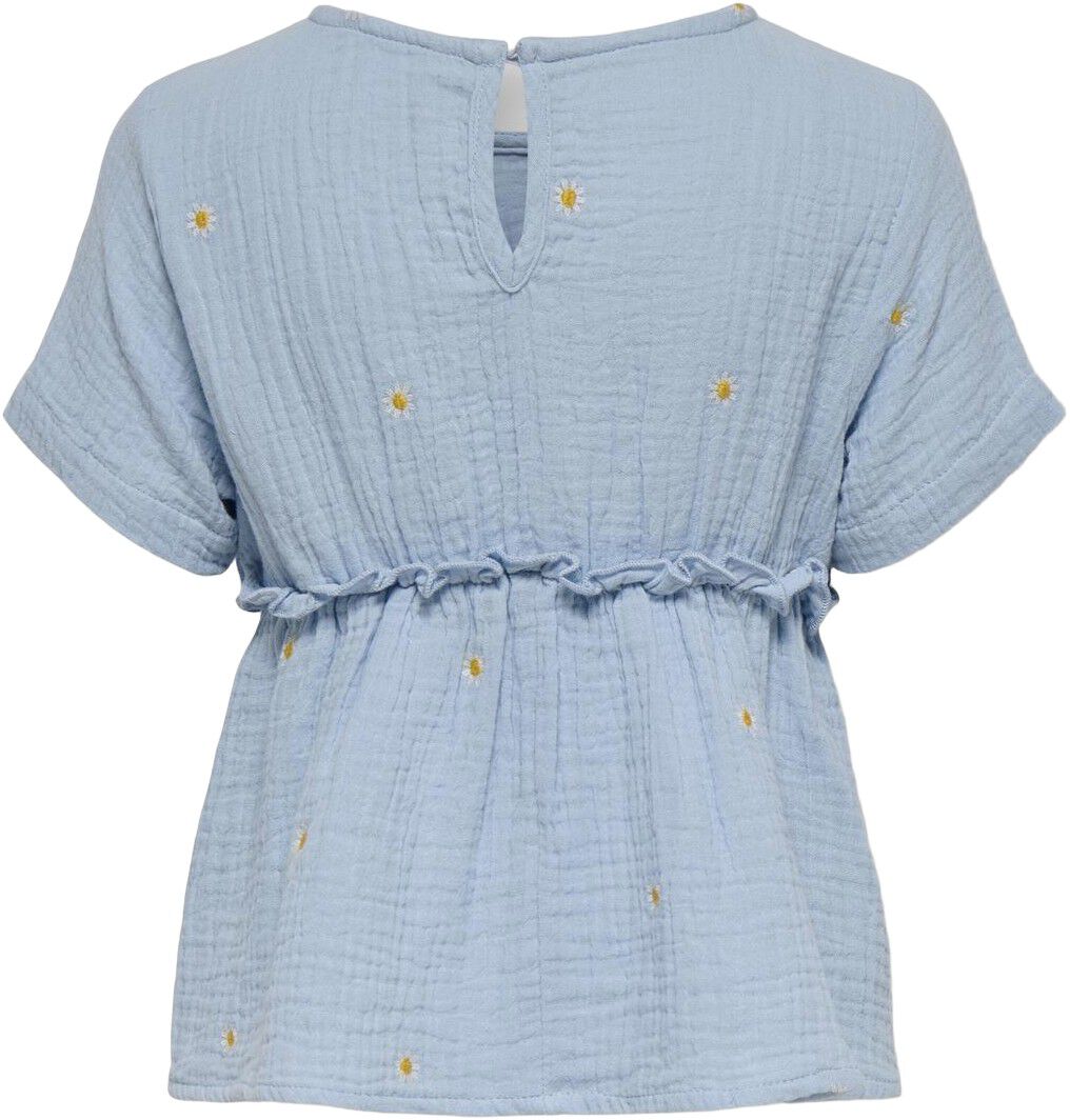 Kmgthyra Ss Emb Frill Top Wvn