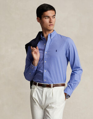 Slim Fit Stretch Poplin Shirt