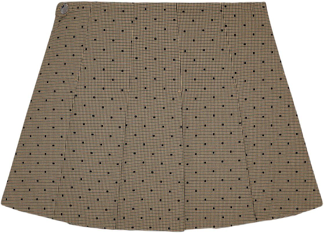 Flock Check Suiting Mini Skirt