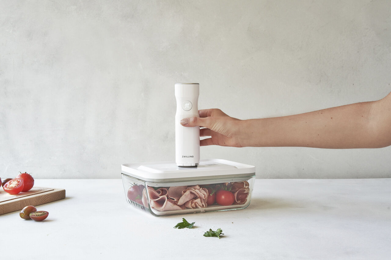 Fresh & Save Vakuumpump med laddningslock Vit