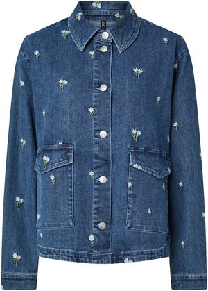 PCFLORA LS DENIM EMB SHIRT NOOS