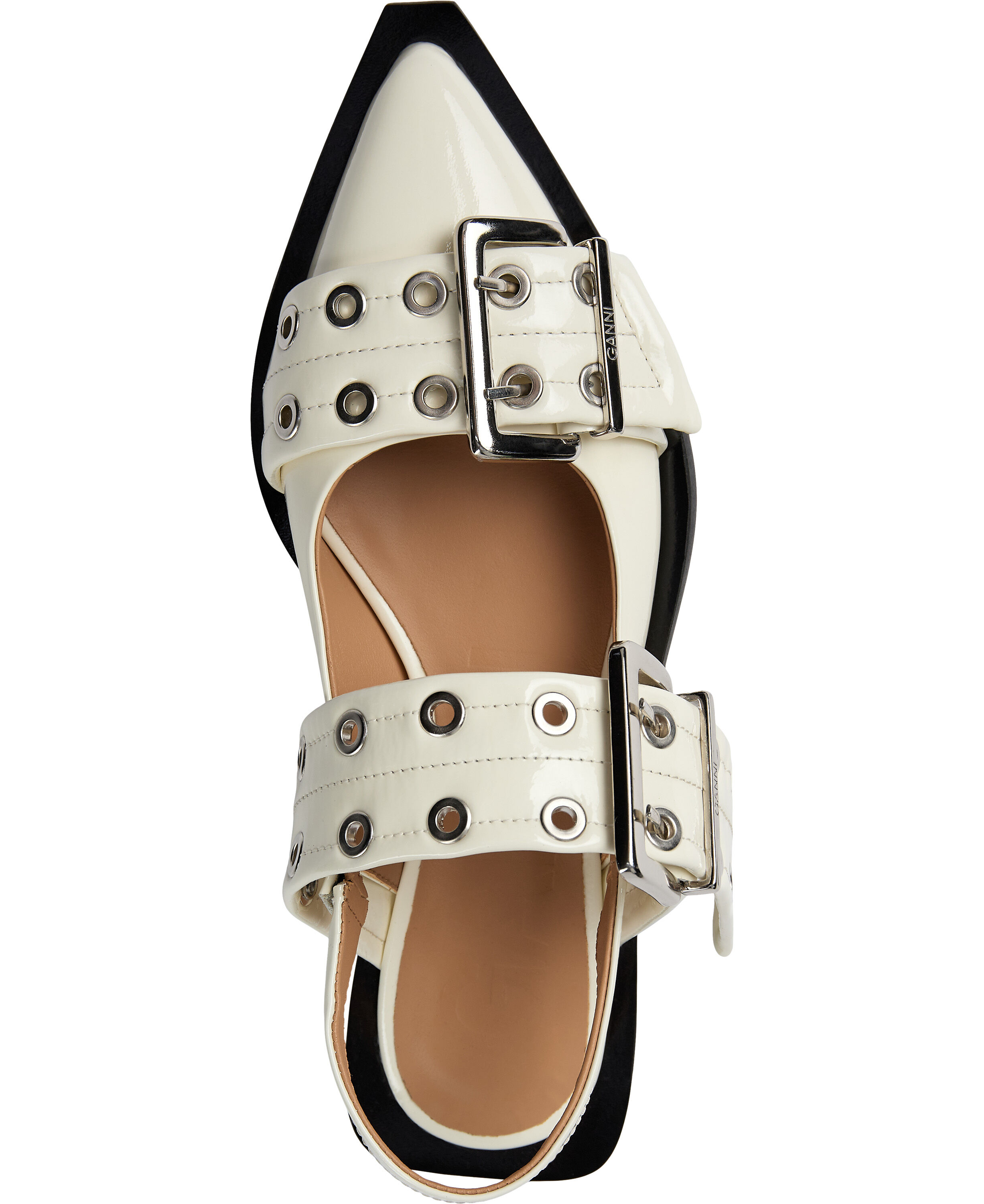 Wide Welt Buckle Ballerina Naplack