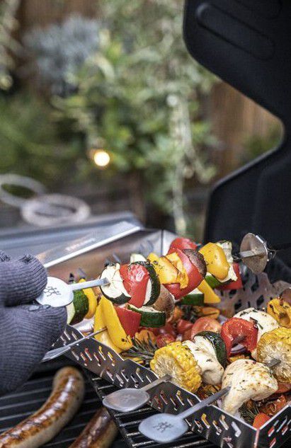 BBQ+ Set med grillkorgar S/M2 Silver
