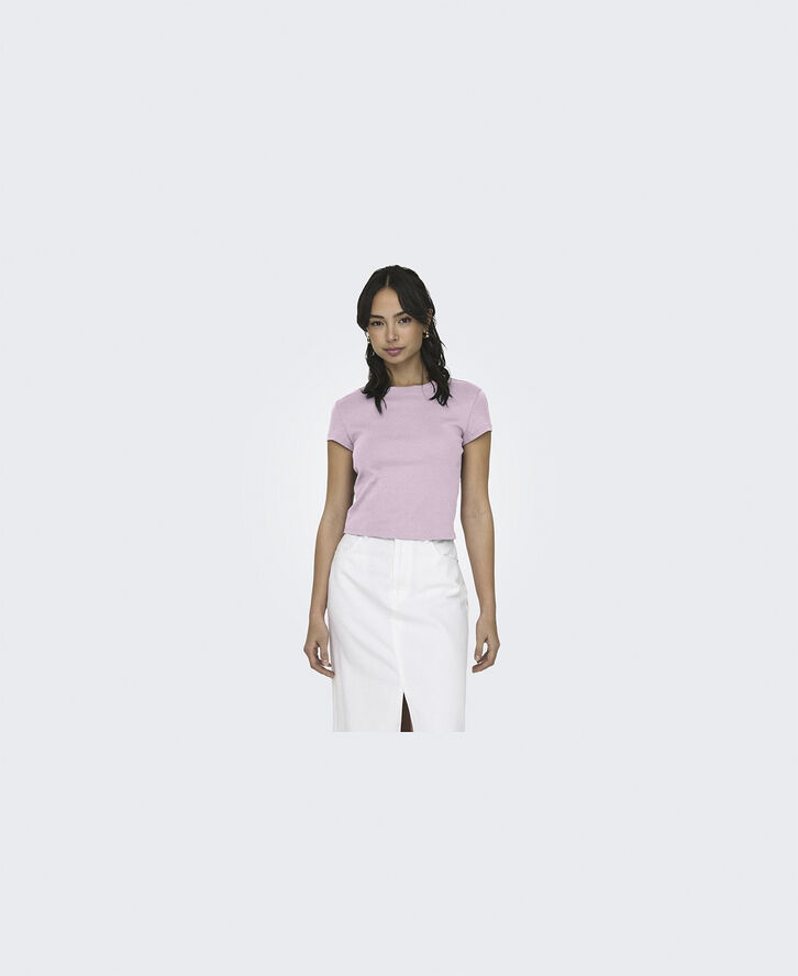 ONLELINA S/S O-NECK SHORT TOP JRS N