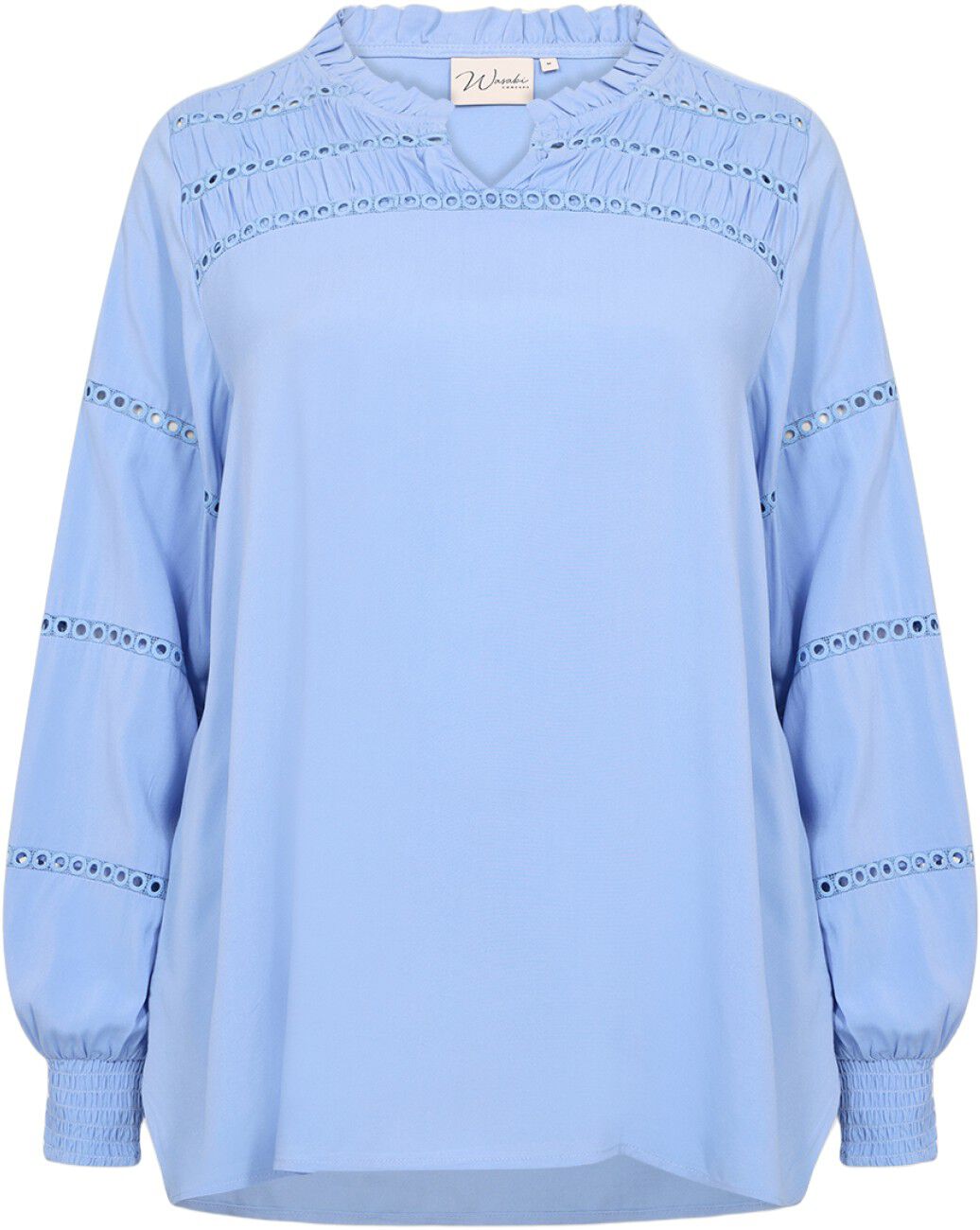 Curvy WA-SIA 32 Bluse Lysebl&aring;