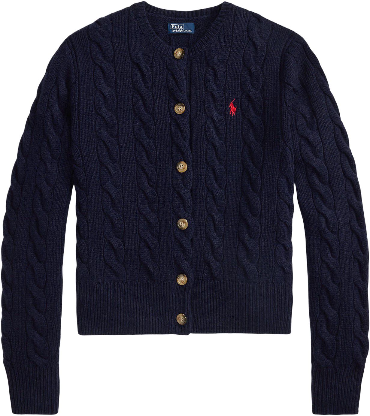 Cable-Knit Wool-Cashmere Cardigan