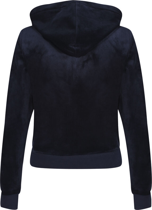 Robertson Classic Velour Zip Trough Hoodie