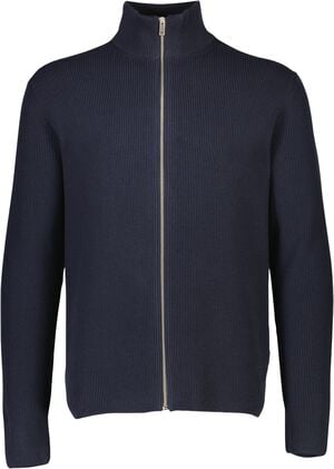Knitted zip cardigan