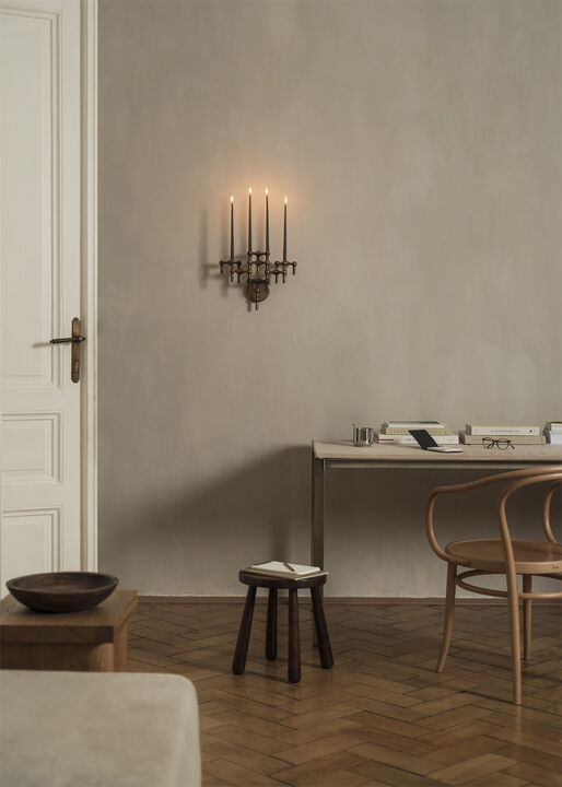 STOFF Nagel wall hanger - bronzed brass/bruneret messing