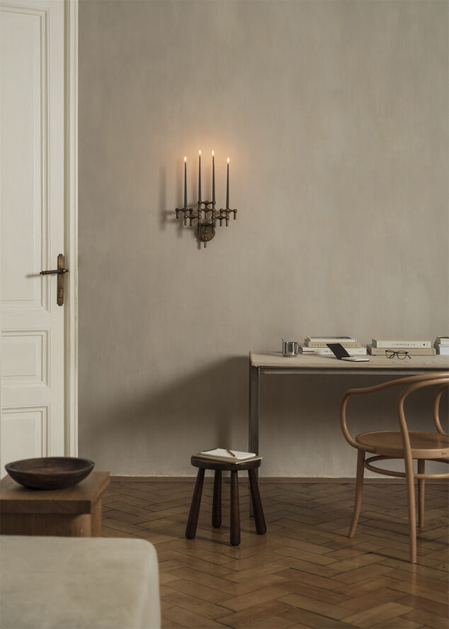 STOFF Nagel wall hanger - bronzed brass/bruneret messing