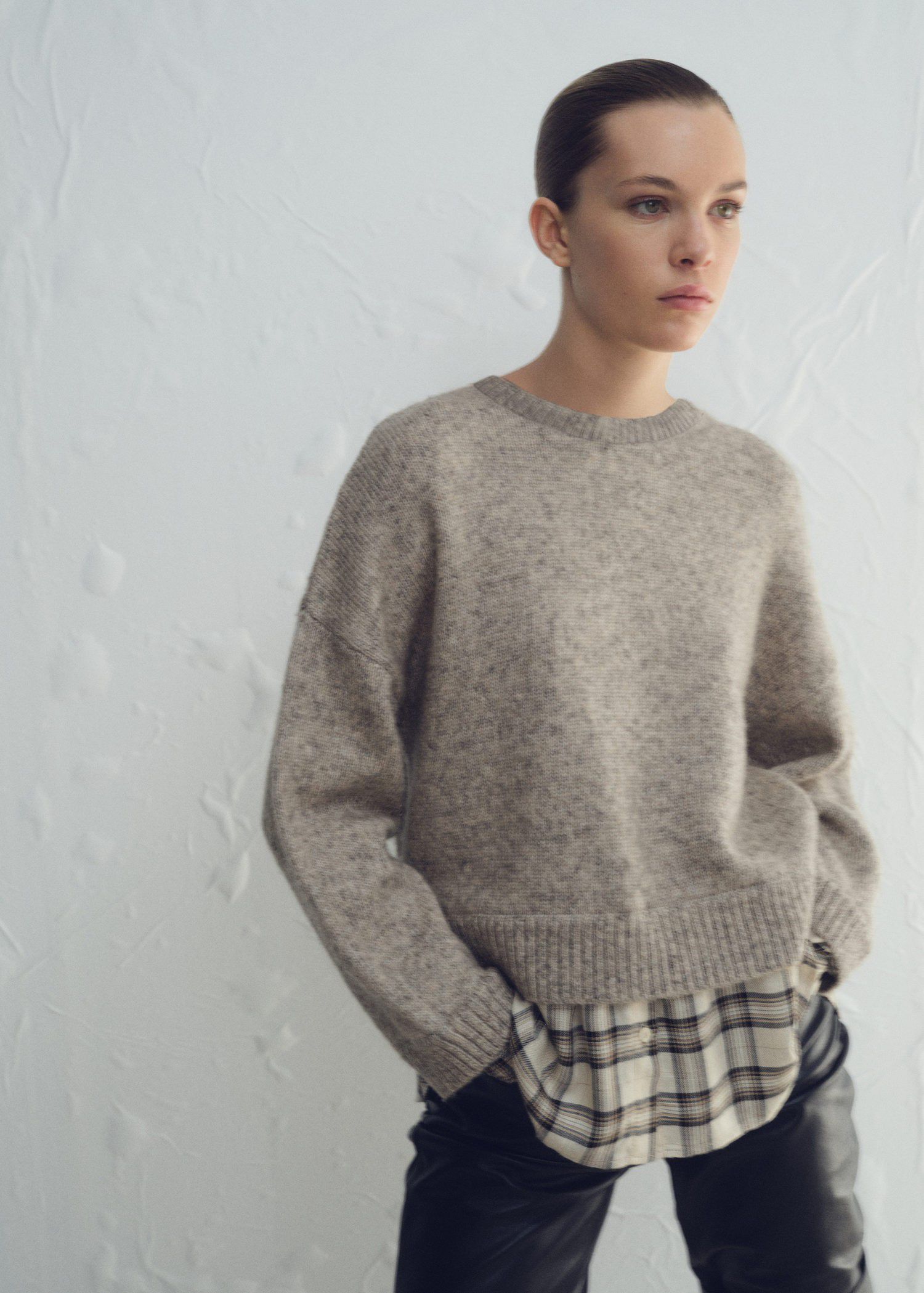 Combined hooded sweater