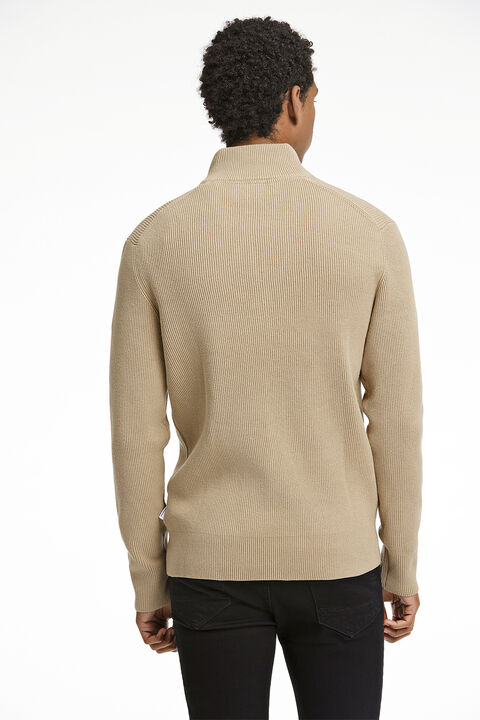 Knitted zip cardigan